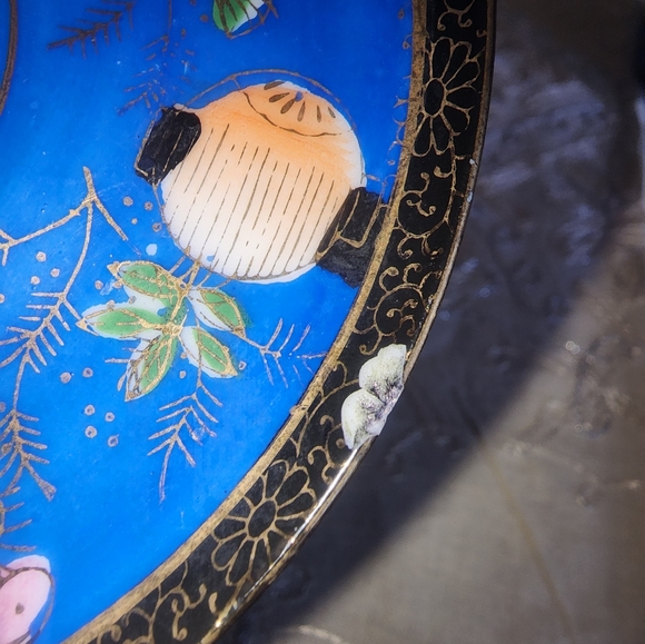 Asian Tea Cup and Saucer--Antique - Picture 4 of 7